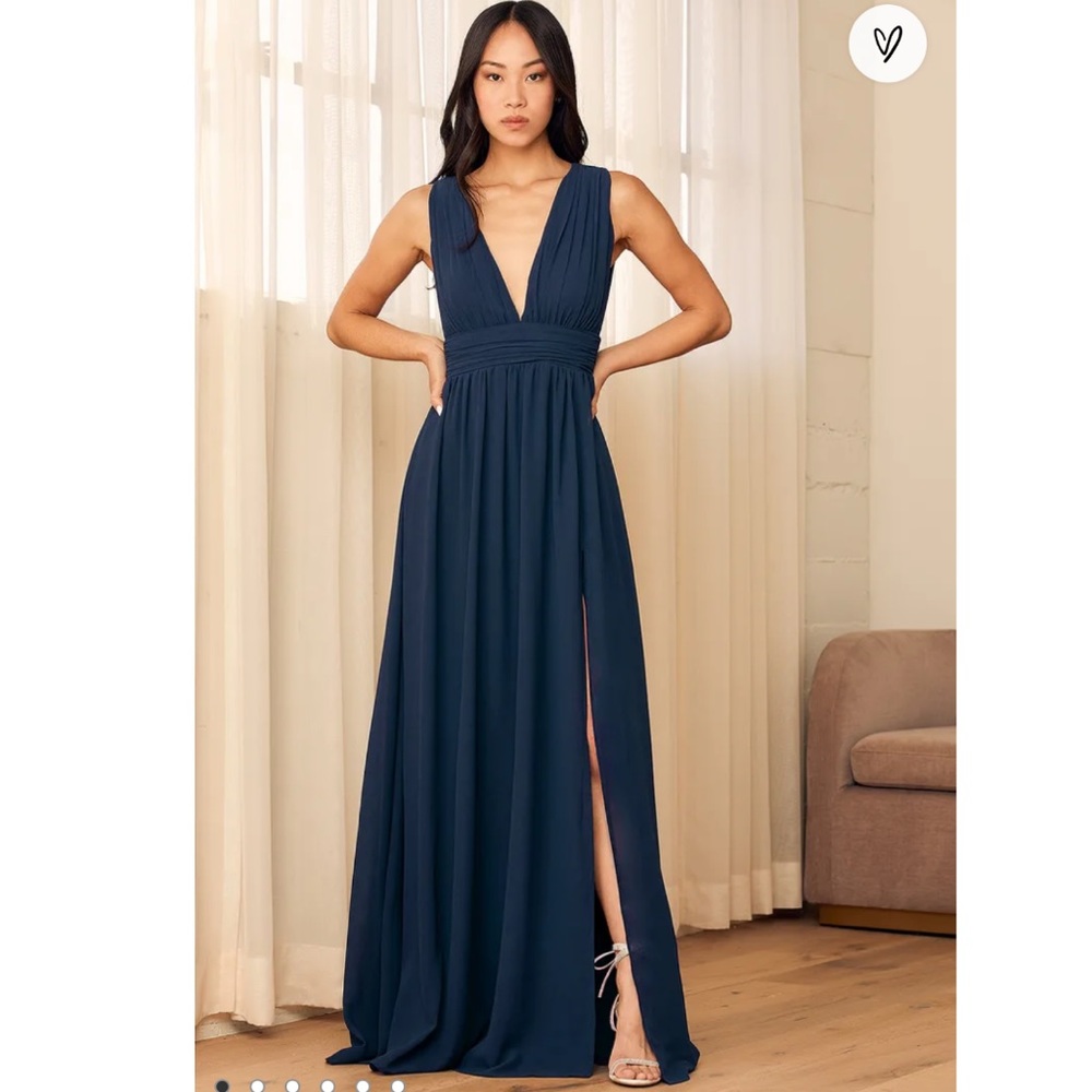 Heavenly Hues Navy Blue Maxi Dress
